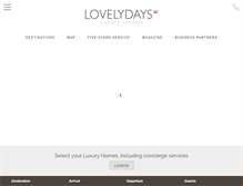 Tablet Screenshot of lovelydays.com